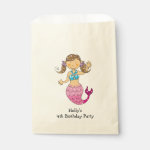 fun kid's princess mermaid girl birthday party favor bag