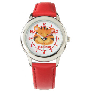 Fun kids tiger art wrist watch