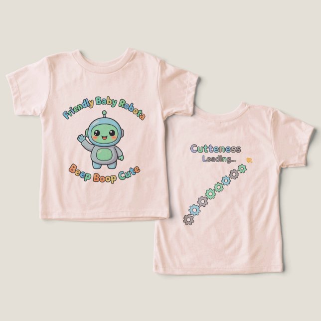 Fun Kids Trendy  Toddler T-shirt (Design Front & Back)