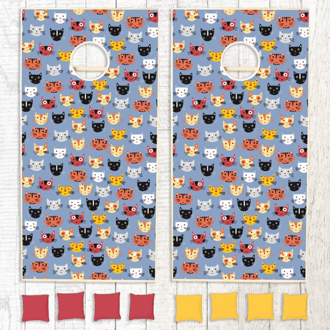 Fun Kitty Cat Cornhole Set (Fun kitty cat cornhole set for animal lovers)