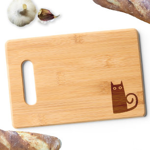 Fun Kitty Cat Engraved Cutting Board