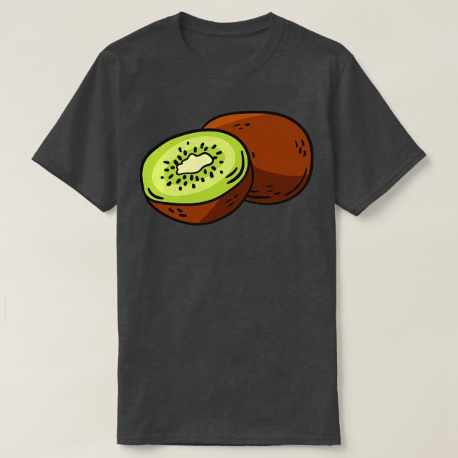 Fun Kiwi Illustration T-Shirt (Design Front)