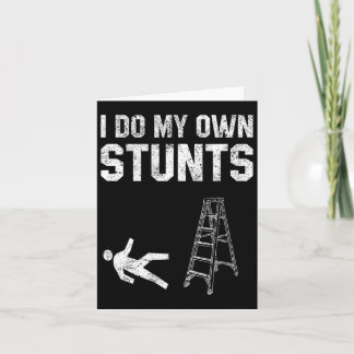 Fun Ladder Fall Gift Broken Bone Hand Get Well Soo Card