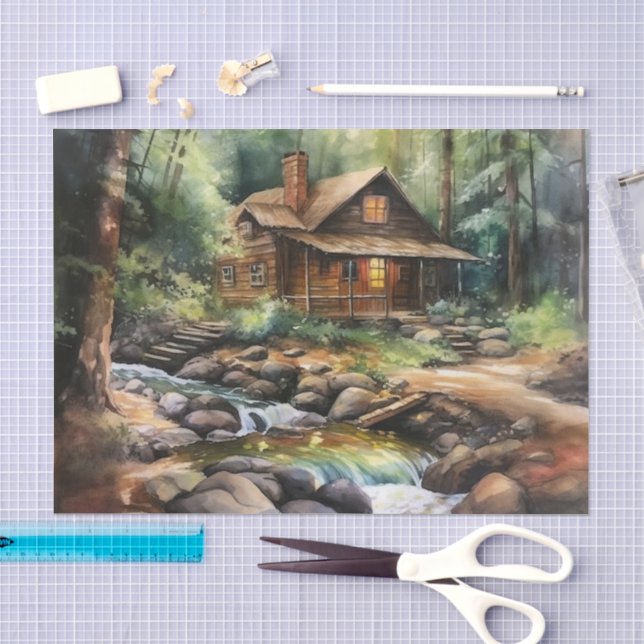 Fun lake house lovers  tissue paper (Craft)