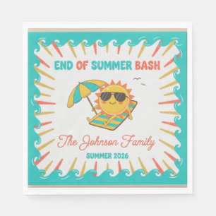 Fun Last Splash End of Summer Backyard BBQ Paper N Napkins