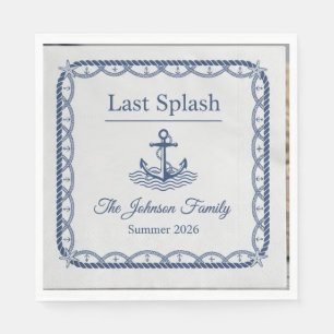 Fun Last Splash End of Summer Backyard BBQ Paper N Napkins