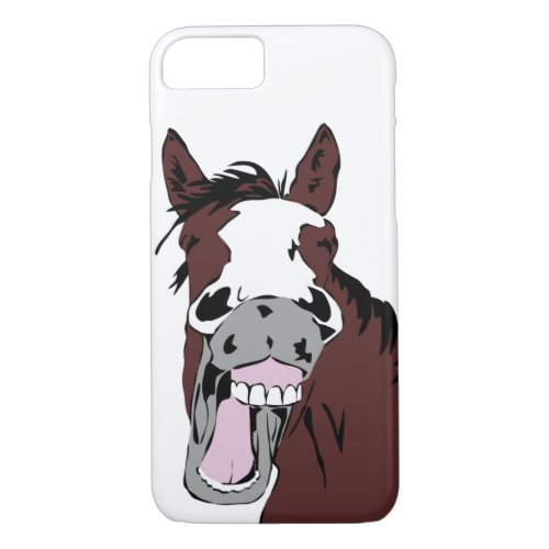 Fun Laughing Horse Cartoon iPhone 87 Case