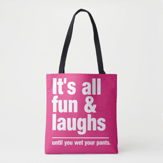 FUN & LAUGHS custom color bags (Front)