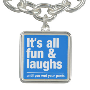 FUN & LAUGHS custom color bracelet / charm