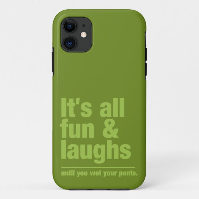 FUN & LAUGHS custom color iPhone case (Back)