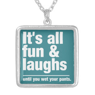 FUN & LAUGHS custom color necklace