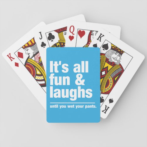 FUN  LAUGHS custom color playing cards