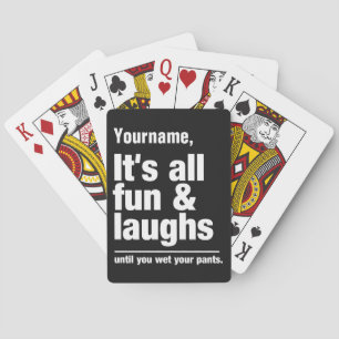 FUN & LAUGHS custom color playing cards