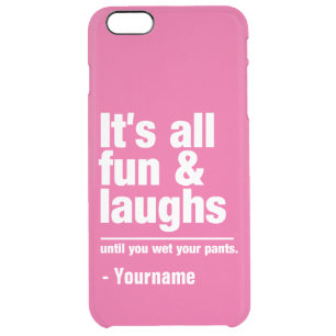 FUN & LAUGHS custom name & color cases