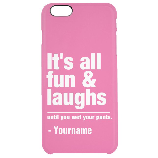 FUN & LAUGHS custom name & color cases (Back)