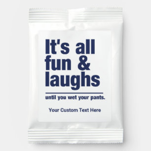 FUN & LAUGHS custom text Margarita Drink Mix
