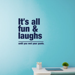 FUN & LAUGHS WALL DECAL