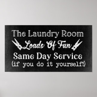 Fun Laundry Room Quotes 1 Poster