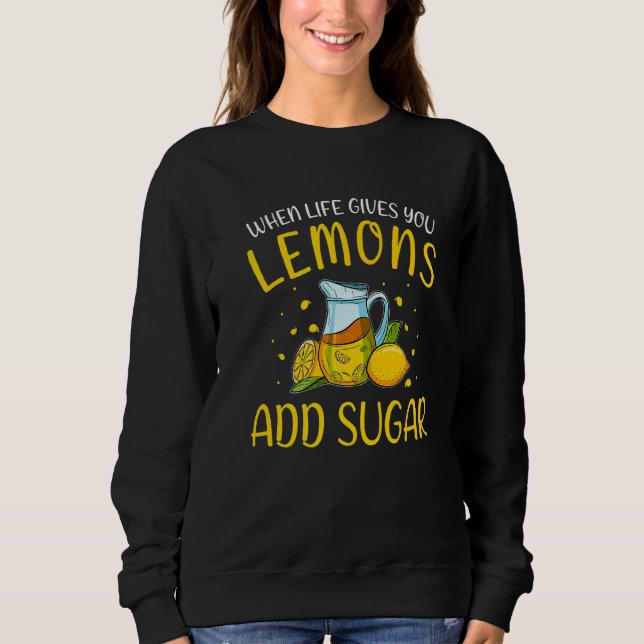 Fun Lemon Juice Kids Drink Citrus Lemonade Stand B Sweatshirt (Front)