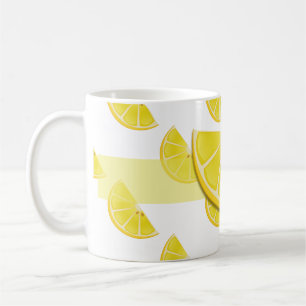 Fun lemon mug art