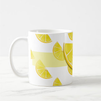 Fun lemon mug art