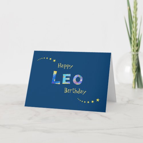 Fun LEO Zodiac Sign Birthday Greeting Card