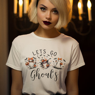 Fun Lets Go Ghouls Halloween T-Shirt