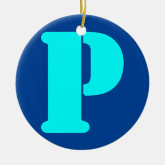 Fun Letter P Alphabet Teacher Kindergarten Ceramic Ornament