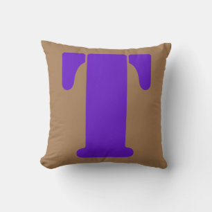 Fun Letter T Alphabet Teacher Kindergarten Throw Pillow
