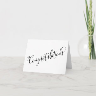 Fun Lettering Festive Congratulations Card