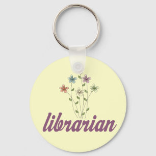 Fun Librarian Keychain