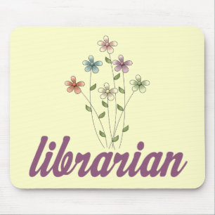 Fun Librarian Mouse Pad