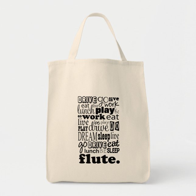 Fun Life For The Flute Player Tote Bag (Front)