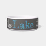 fun LIFE IS BETTER AT THE LAKE | Bowl<br><div class="desc">nautical LIFE IS BETTER AT THE LAKE | NATURE | LAKE LIFE | LAKE DECOR ACCESSORIES | FUN | CHIC | SIMPLE | BOATING | HOUSEBOAT | SERENE | HAPPY PLACE | ANCHOR | FUN DISTRESSED TEXTURED SCRIPT CURSIVE TYPOGRAPHY LETTERING DESIGN |</div>