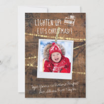 Fun Lighten Up Photographer Christmas Holiday Card