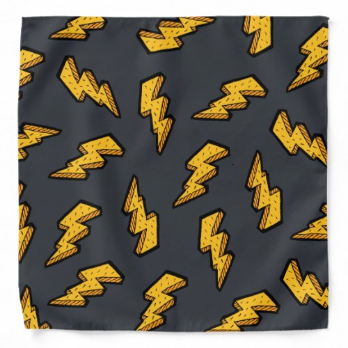 Fun Lightning Bolt Pattern Bandana