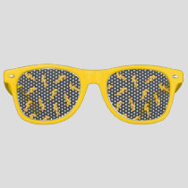 Fun Lightning Bolt Pattern Retro Sunglasses
