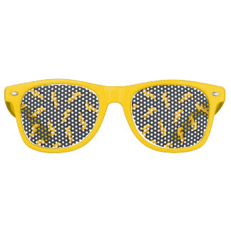 Fun Lightning Bolt Pattern Retro Sunglasses