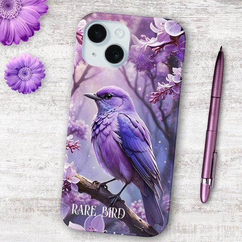 Fun Lilac Purple Rare Bird Artistic Phone Case