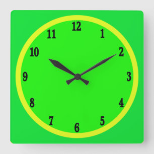 Fun Lime and Lemon Wall Clock