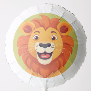 Fun lion Face safari zoo Wild jungle Birthday Par Balloon