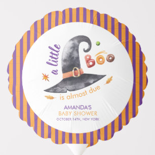 Fun Little Boo Witch Hat Fall Baby Shower Balloon