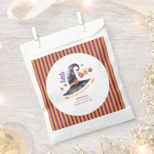 Fun Little Boo Witch Hat Fall Baby Shower Favor Bag