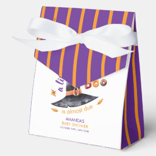 Fun Little Boo Witch Hat Fall Baby Shower Favor Boxes