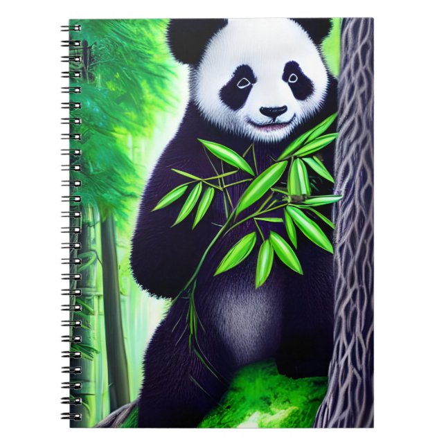 Fun Little Panda Bear Notebook (Front)