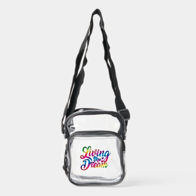 Fun Living the Dream Clear Stadium Bag (Front)