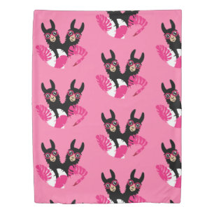 Fun Llama Alpaca Accessories Duvet Cover