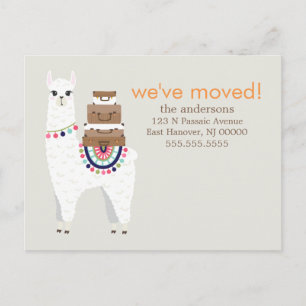 Fun Llama Change of Address / Moving Announcements