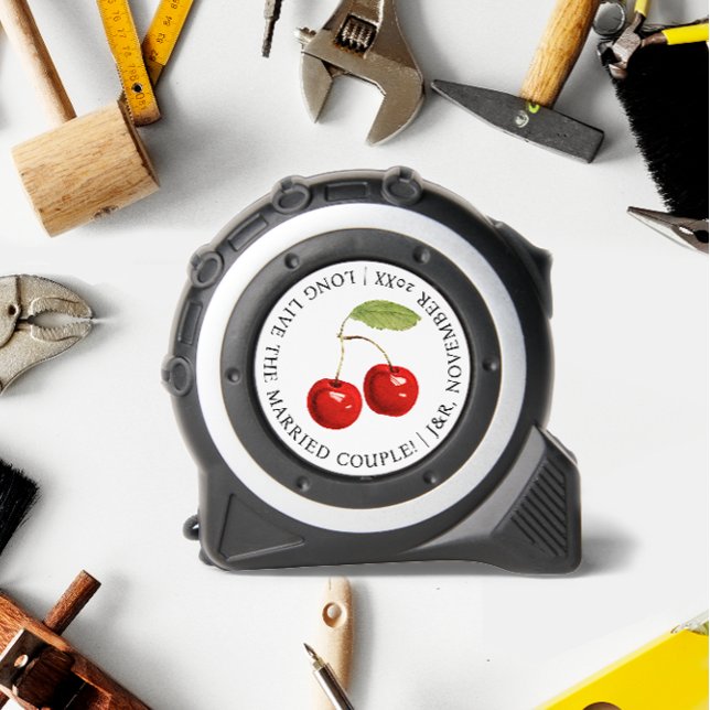 Fun Long Live Red And White Love Names Date Tape Measure (Creator Uploaded)