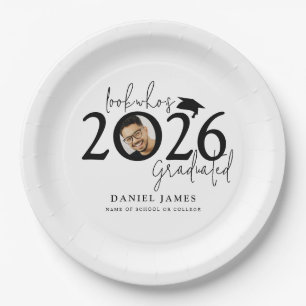 Fun Look who's Graduated Photo Graduation Paper Plates